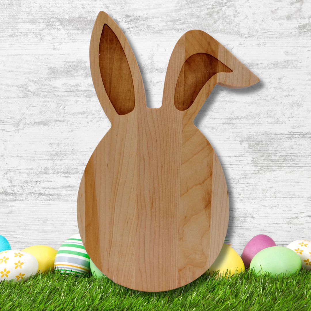 Easter Egg with Bunny Ears Wood Board-0