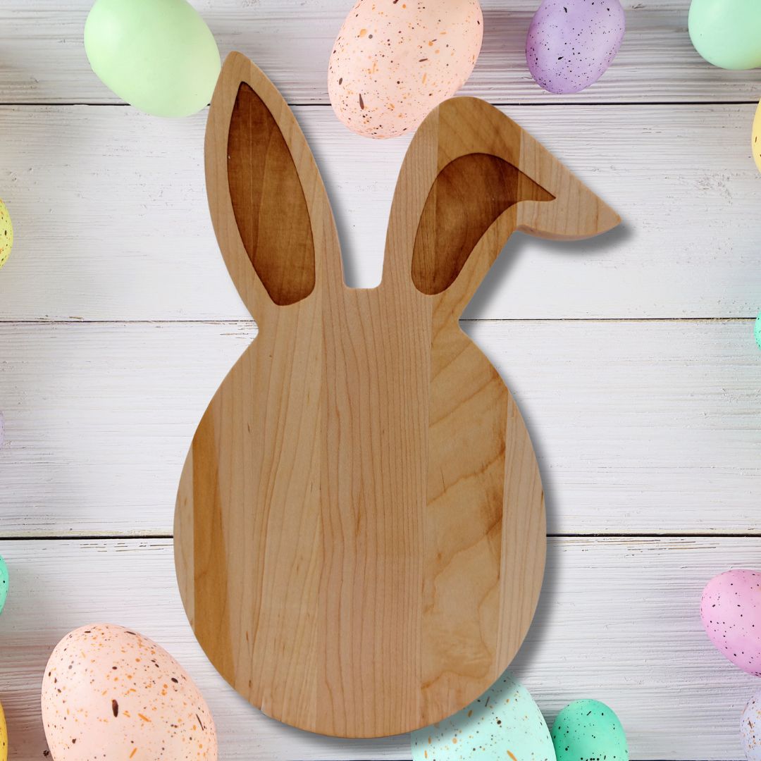 Easter Egg with Bunny Ears Wood Board-2
