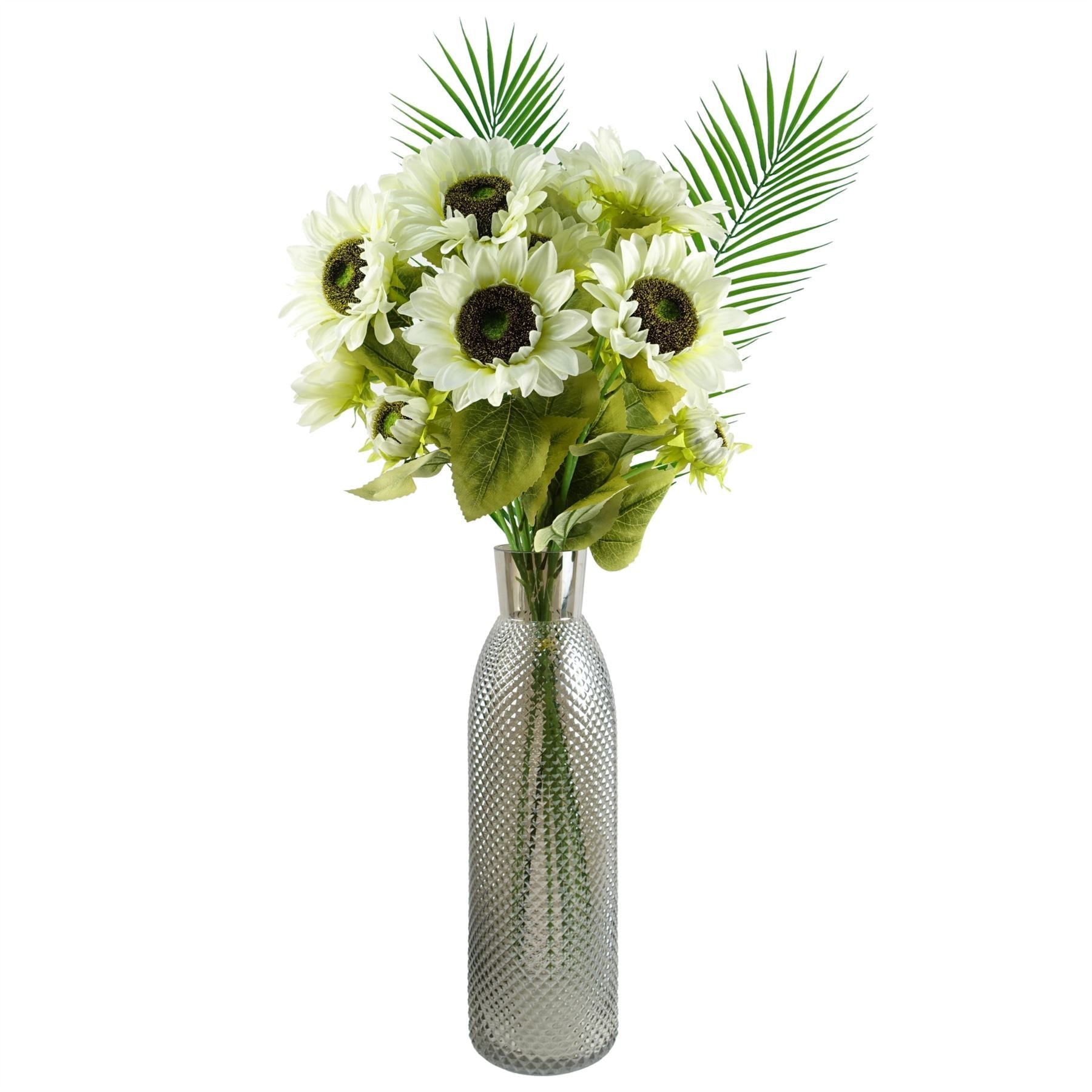 Pack of 6 x Artificial Foliage Realistic Palm Leaf 100cm-3