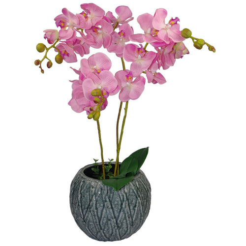 Artificial Orchid Flower 60cm Pink Orchid Arrangement-1
