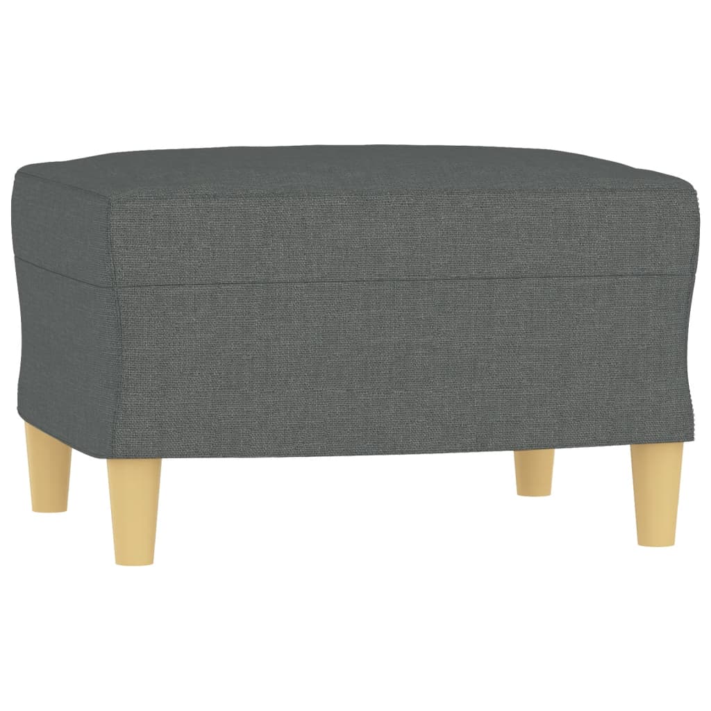 NNEVL 3 Piece Sofa Set with Pillows Dark Grey Fabric-4