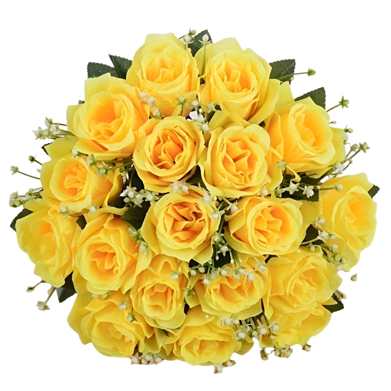 Silk Artificial Roses Bouquet for Home Decor-0
