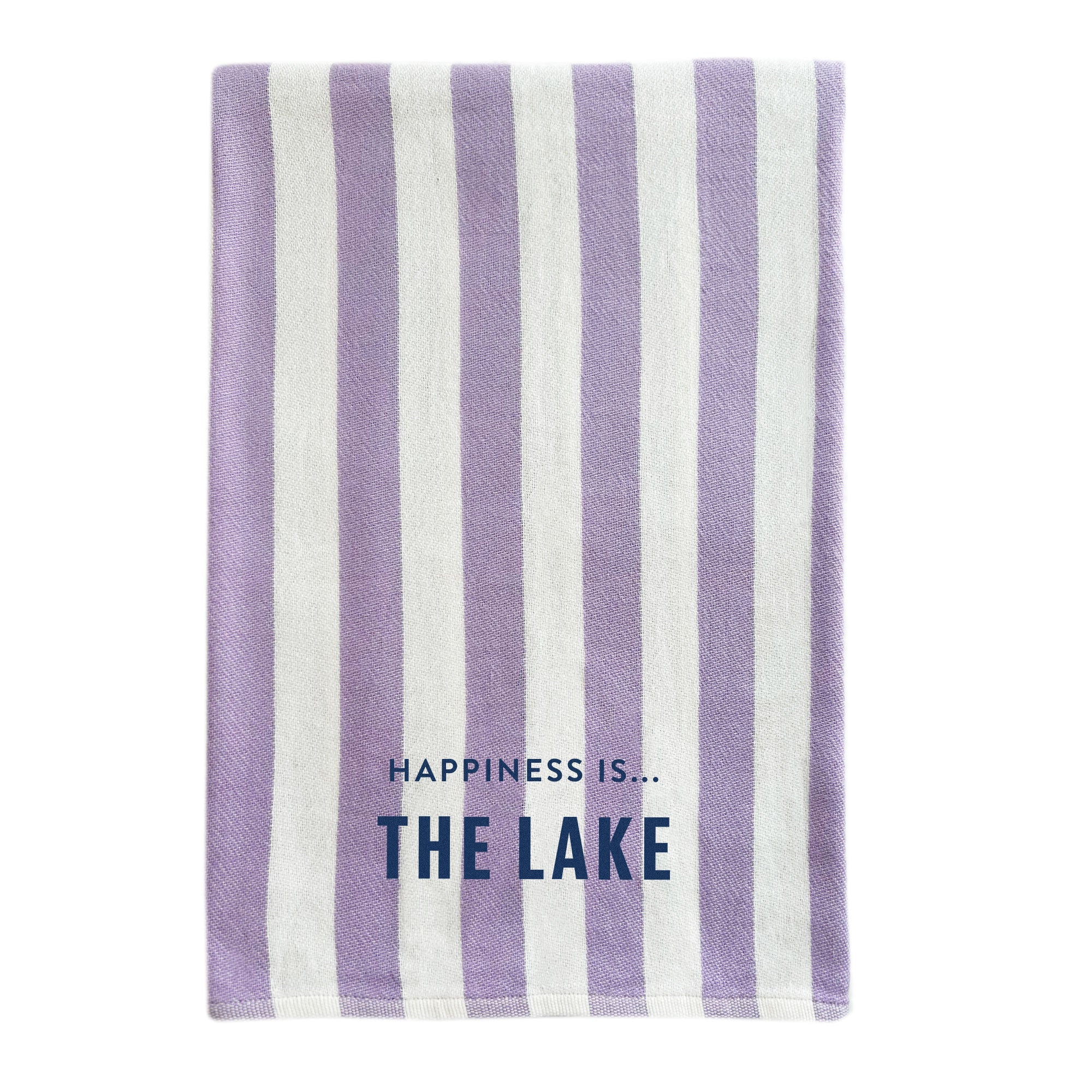 Everywhere Towel: Lake, Stripe Lilac-0