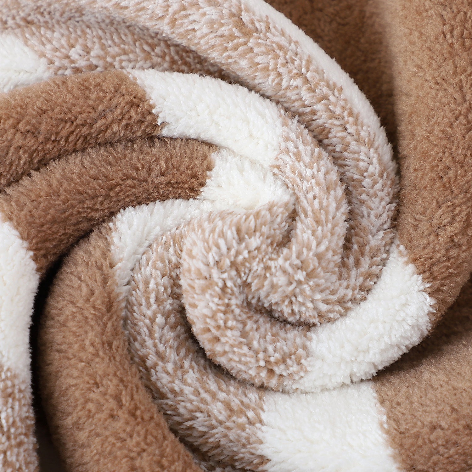 NNEDSZ Luxury Cotton Striped Towel Set - 6 Piece Set (2 Hand Towels, 2 Bath Towels, 2 Washcloths), Ultra Soft and Absorbent  (Brown)-2