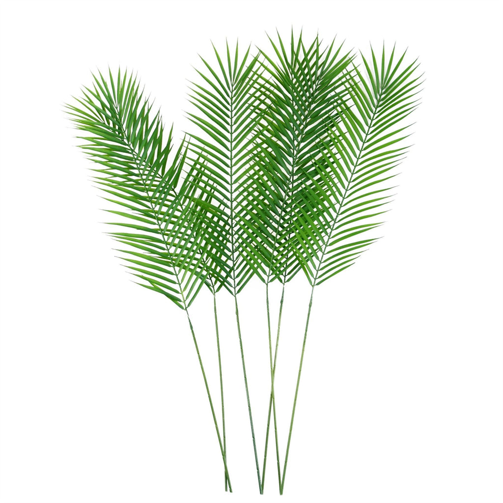 Pack of 6 x Artificial Foliage Realistic Palm Leaf 100cm-0