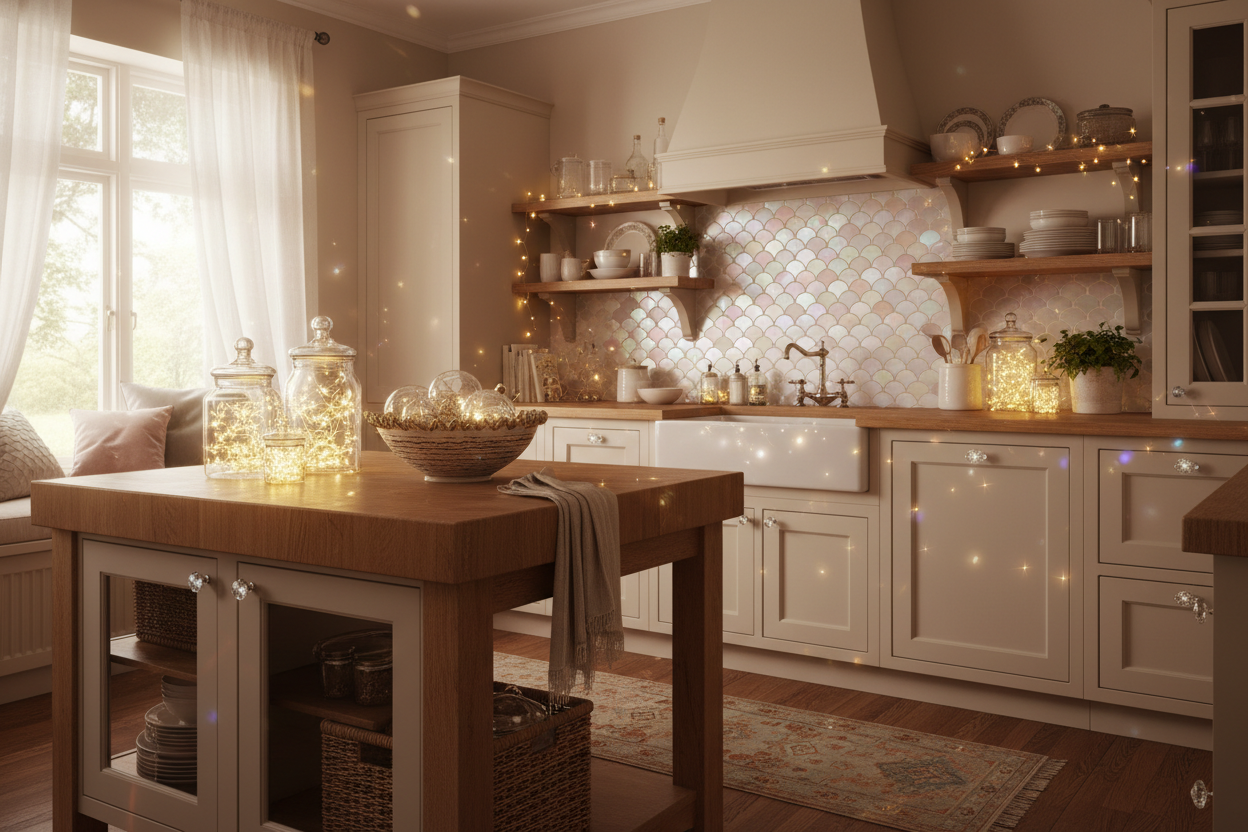 homely sparkly decor for the kitchen